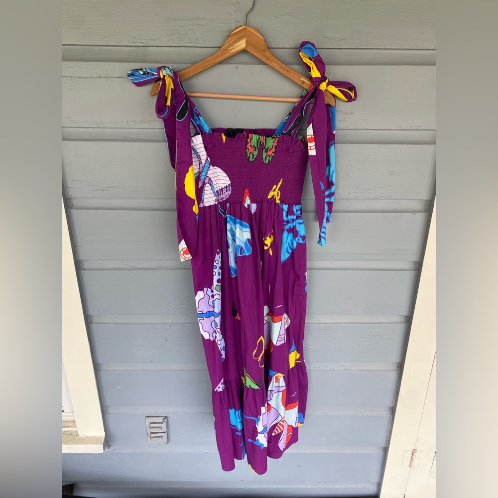 Sheridan French Kelly Dress in purple butterflies XL